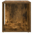 Tavolino da Salotto Rovere Fumo 33x33x34,5 cm Legno Multistrato