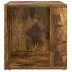 Tavolino da Salotto Rovere Fumo 33x33x34,5 cm Legno Multistrato