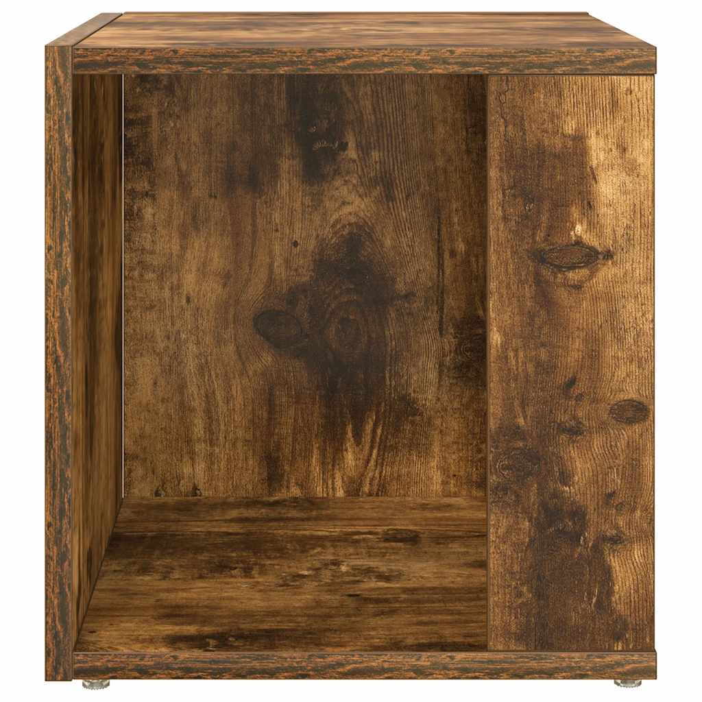 Tavolino da Salotto Rovere Fumo 33x33x34,5 cm Legno Multistrato