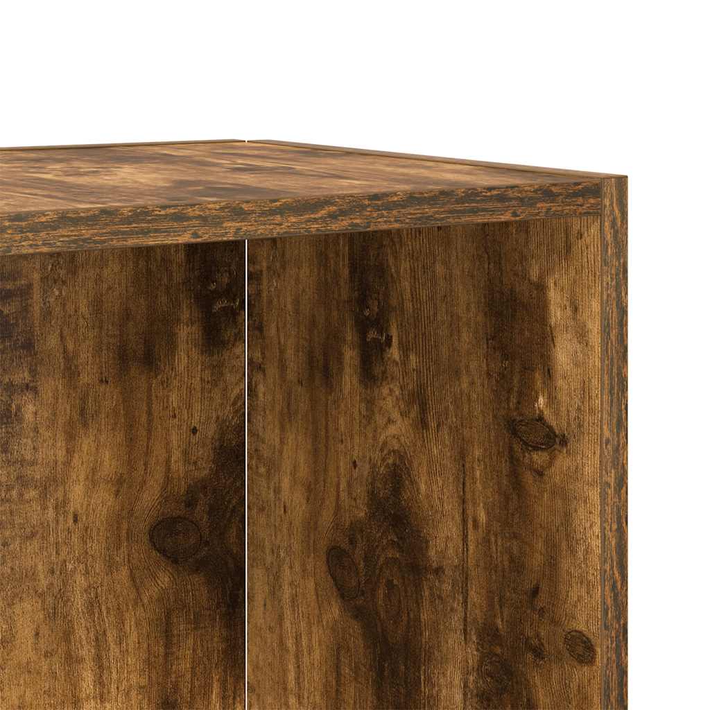 Tavolino da Salotto Rovere Fumo 33x33x34,5 cm Legno Multistrato