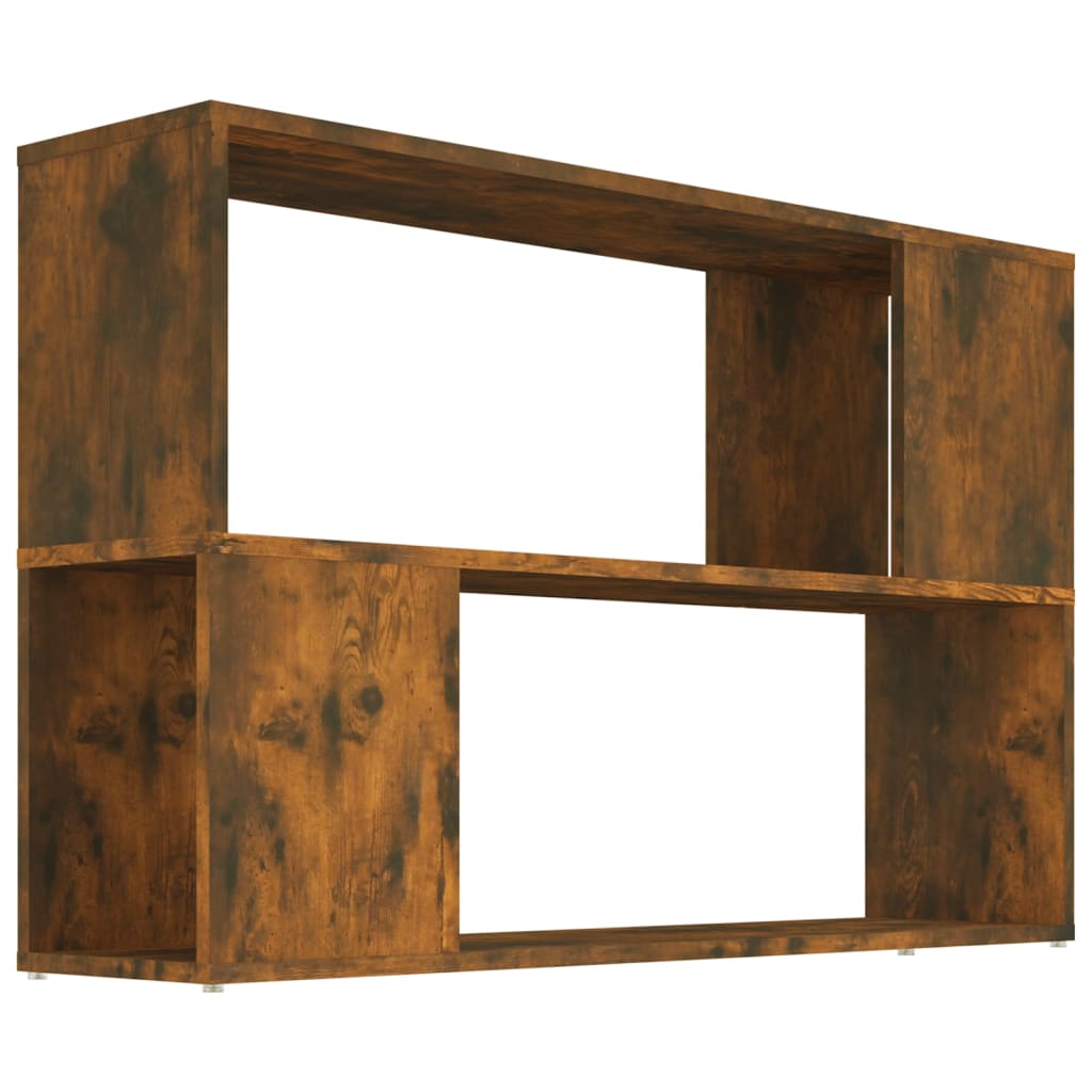 Libreria Rovere Fumo 100x24x63 cm in Legno Multistrato