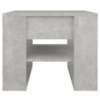 Tavolino Salotto Grigio Cemento 55,5x55x45 cm Legno Multistrato