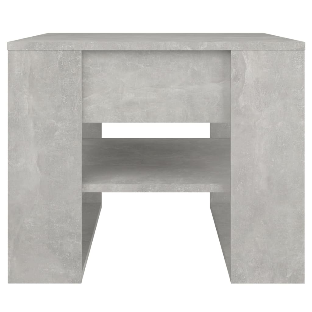 Tavolino Salotto Grigio Cemento 55,5x55x45 cm Legno Multistrato