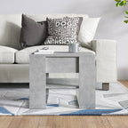 Tavolino Salotto Grigio Cemento 55,5x55x45 cm Legno Multistrato