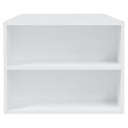 Tavolino da Salotto Bianco 102x55x42 cm in Legno Multistrato