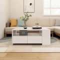 Tavolino da Salotto Bianco 102x55x42 cm in Legno Multistrato