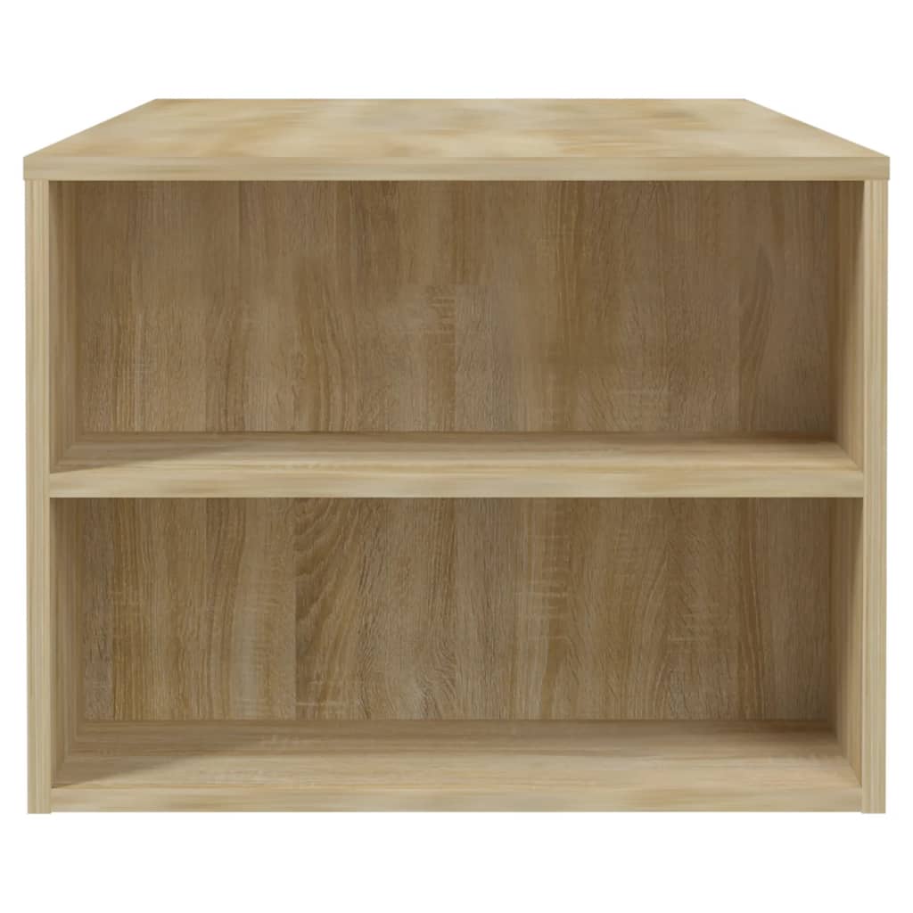 Tavolino da Salotto Rovere Sonoma 102x55x42cm Legno Compensato