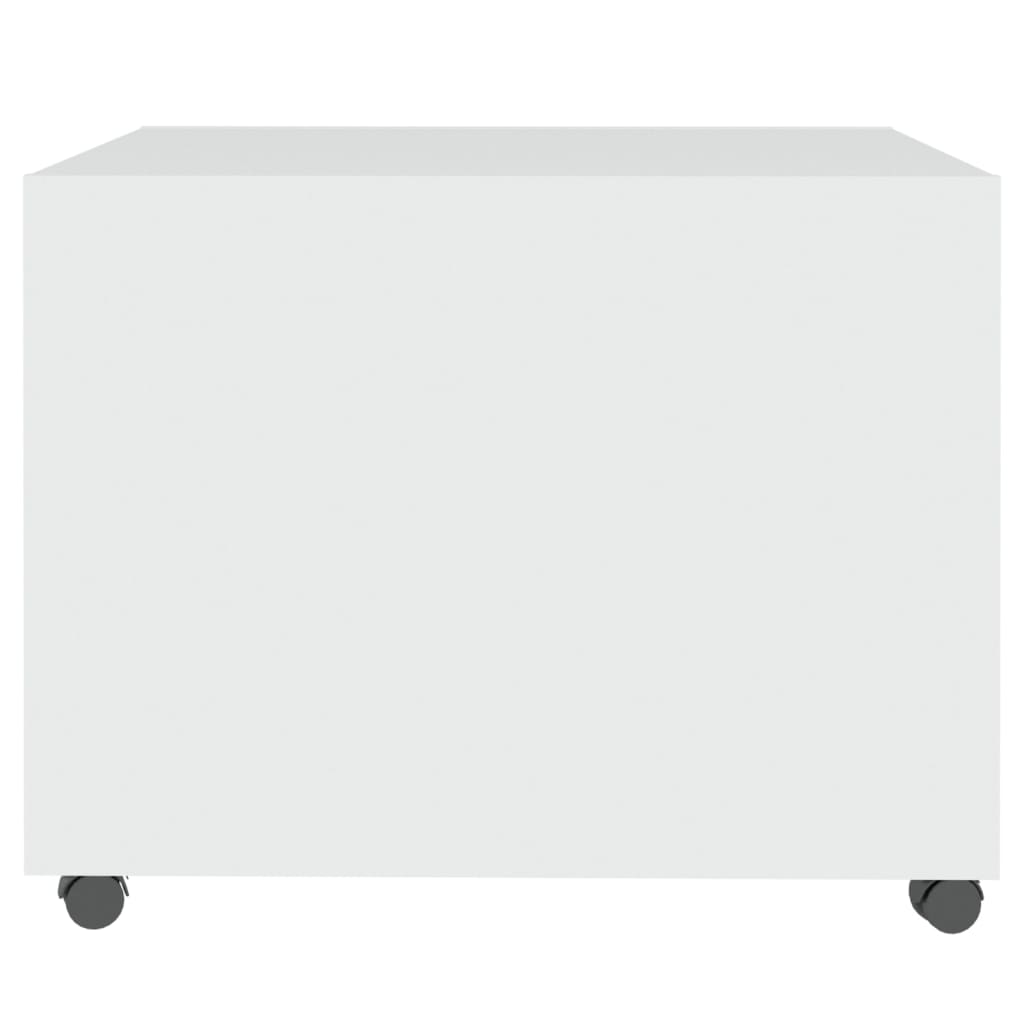 Tavolino da Salotto Bianco 55x55x40 cm in Legno Multistrato