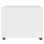 Tavolino da Salotto Bianco 55x55x40 cm in Legno Multistrato