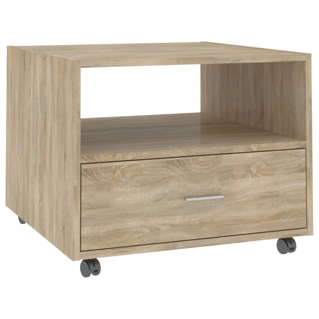 Tavolino da Salotto Rovere Sonoma 55x55x40 cm Legno Multistrato