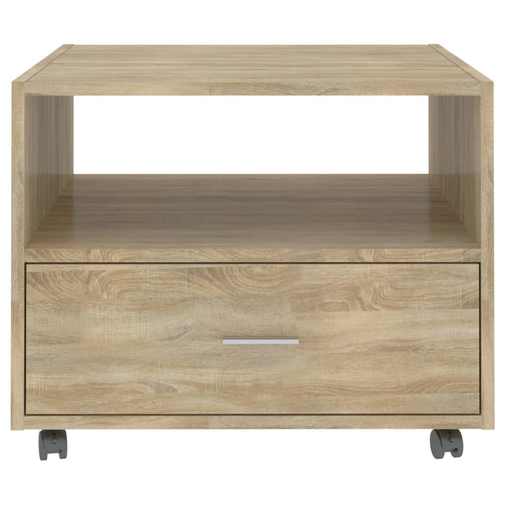 Tavolino da Salotto Rovere Sonoma 55x55x40 cm Legno Multistrato