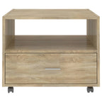 Tavolino da Salotto Rovere Sonoma 55x55x40 cm Legno Multistrato