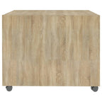 Tavolino da Salotto Rovere Sonoma 55x55x40 cm Legno Multistrato