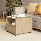 Tavolino da Salotto Rovere Sonoma 55x55x40 cm Legno Multistrato
