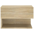 Comodini a Muro 2 pz Rovere Sonoma