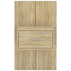 Comodini a Muro 2 pz Rovere Sonoma