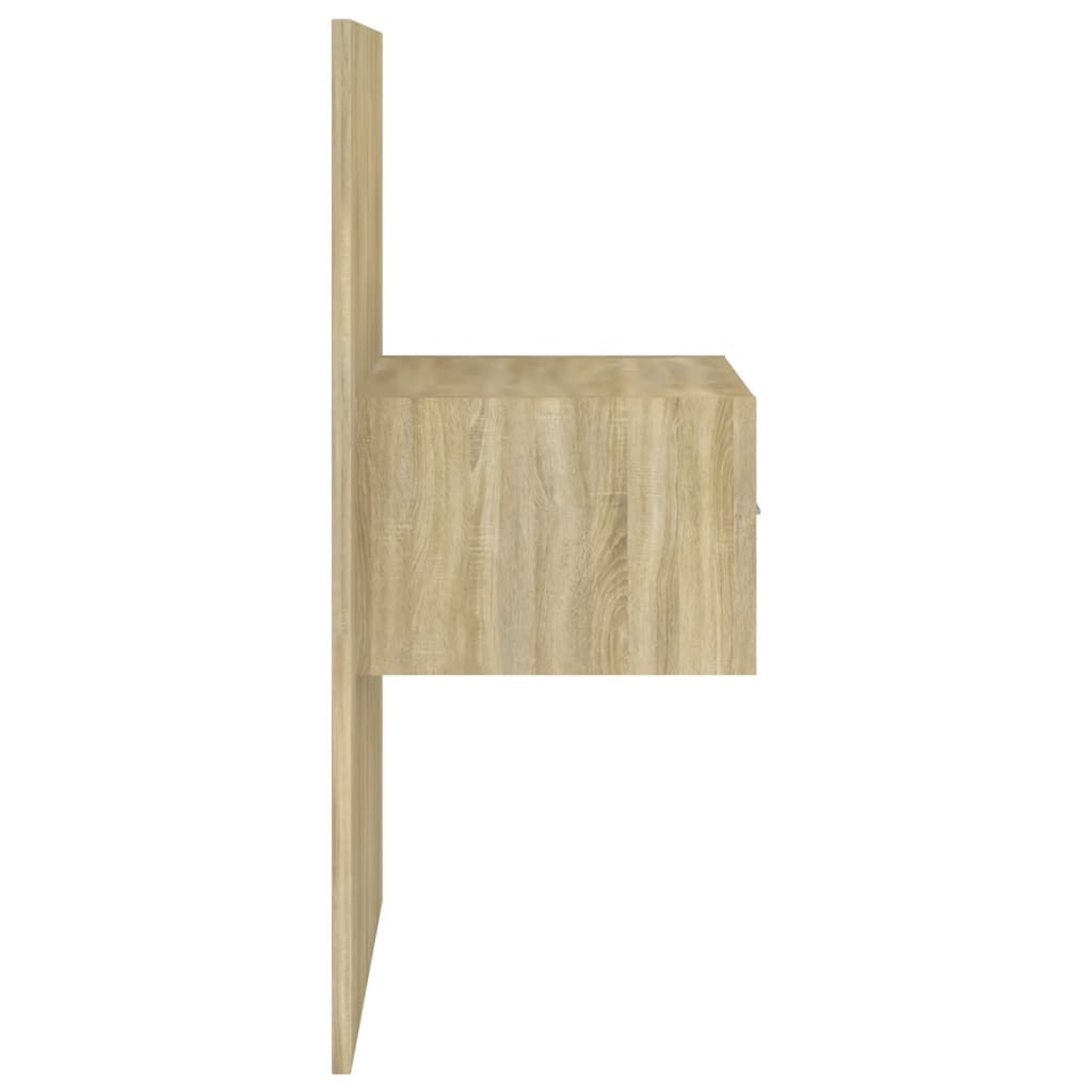 Comodini a Muro 2 pz Rovere Sonoma
