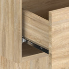 Comodini a Muro 2 pz Rovere Sonoma