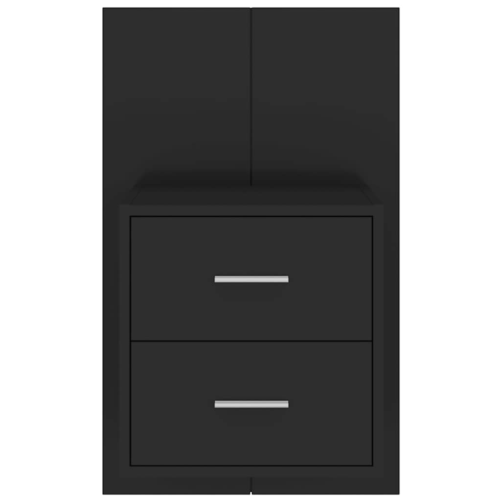 Comodino a Parete Nero