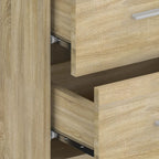 Comodini a Muro 2 pz Rovere Sonoma