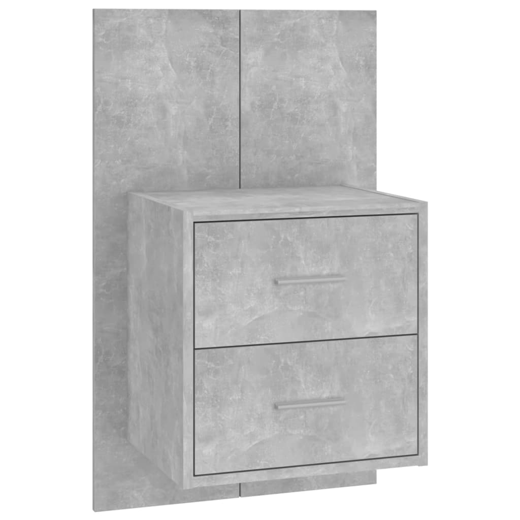 Comodino a Muro Grigio Cemento