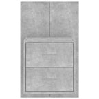 Comodino a Muro Grigio Cemento