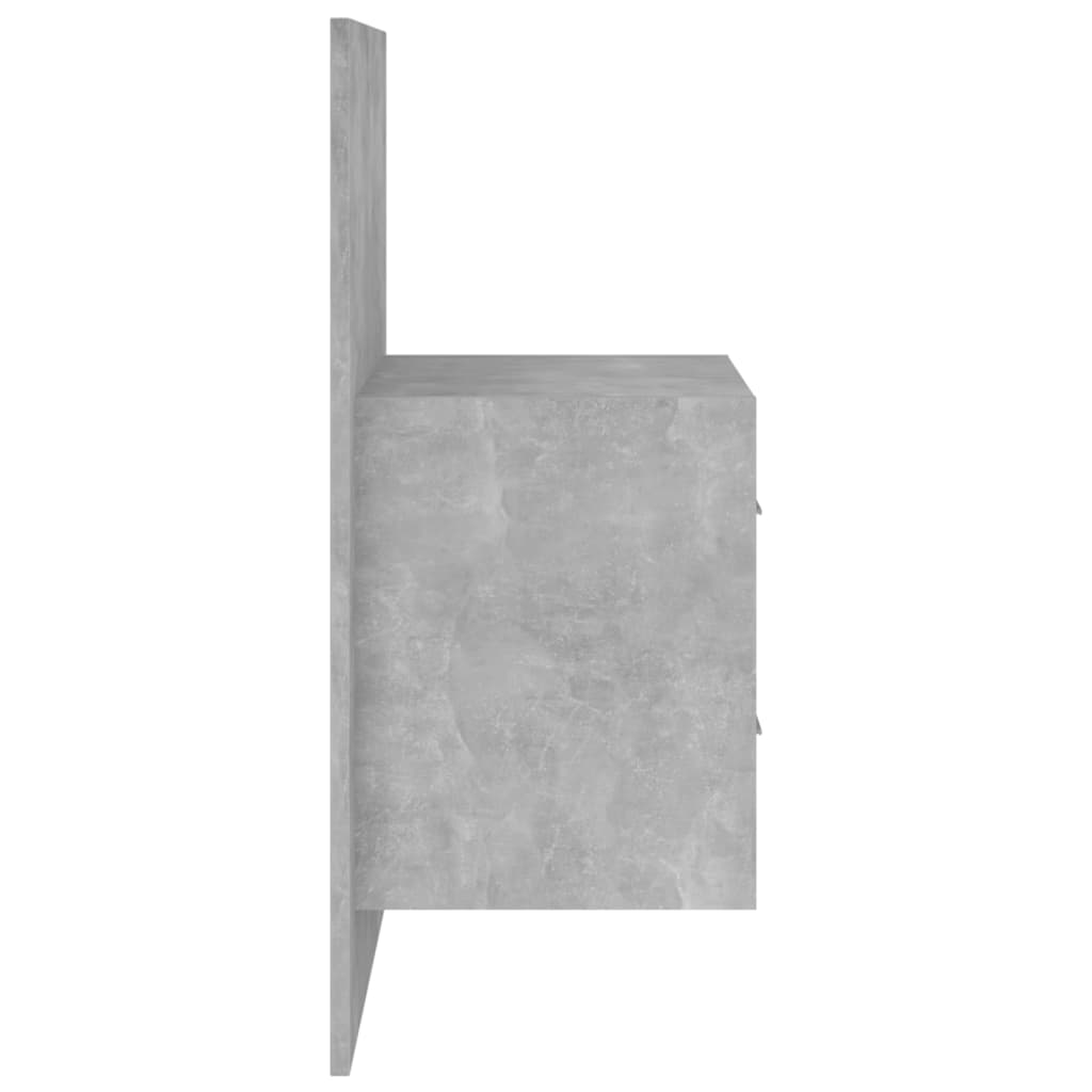 Comodino a Muro Grigio Cemento