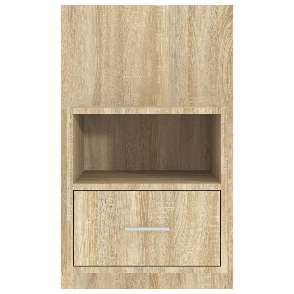 Comodini a Muro 2 pz Rovere Sonoma
