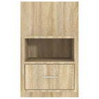 Comodini a Muro 2 pz Rovere Sonoma