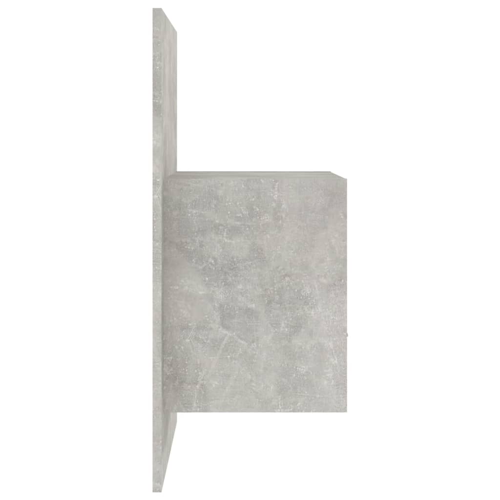 Comodini a Muro 2 pz Grigio Cemento