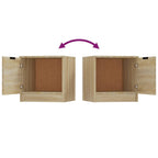 Comodini 2 pz Rovere Sonoma 40x39x40 cm