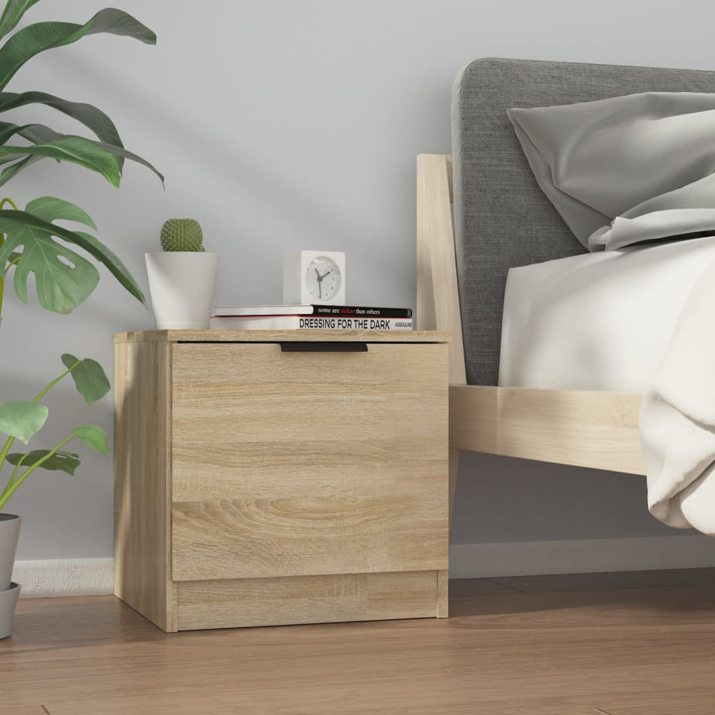 Comodini 2 pz Rovere Sonoma 40x39x40 cm
