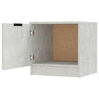 Comodini 2 pz Grigio Cemento 40x39x40 cm