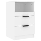 Comodino a Muro Bianco in Legno Multistrato