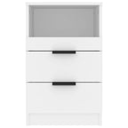 Comodino a Muro Bianco in Legno Multistrato