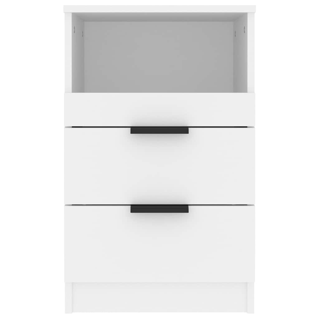 Comodino a Muro Bianco in Legno Multistrato