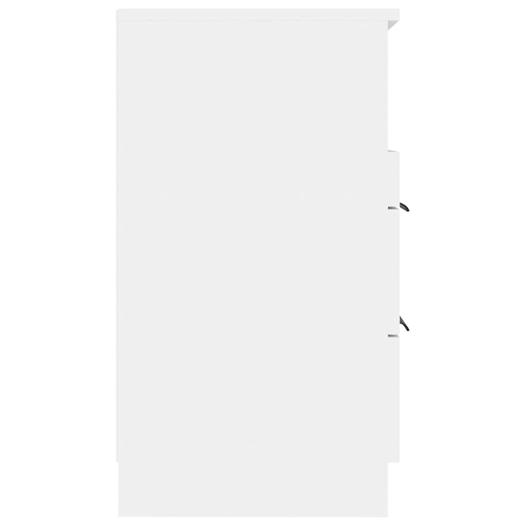 Comodino a Muro Bianco in Legno Multistrato