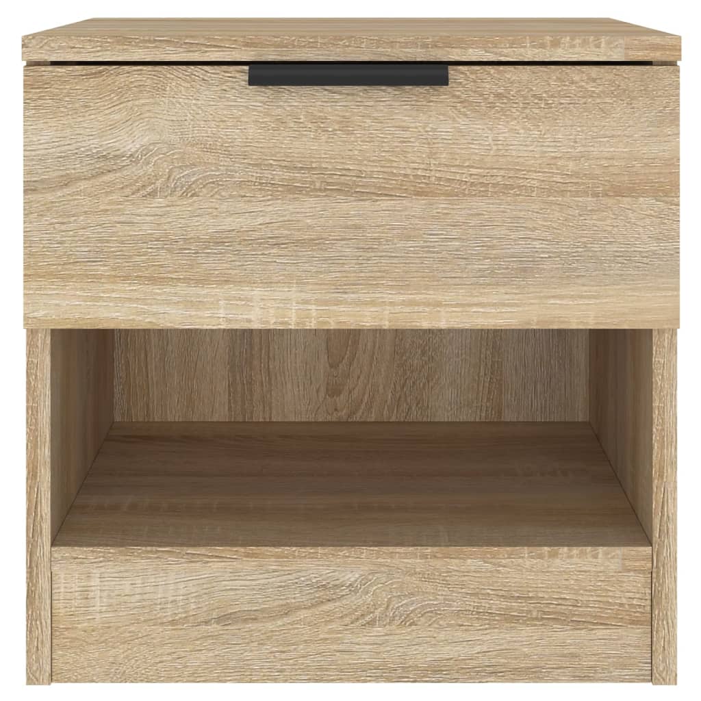 Comodini 2 pz Rovere Sonoma in Legno Multistrato