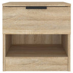Comodini 2 pz Rovere Sonoma in Legno Multistrato