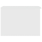 Tavolino da Salotto Bianco 50x50x36 cm in Legno Multistrato