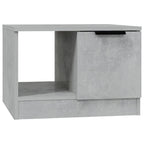 Tavolino Salotto Grigio Cemento 50x50x36 cm Legno Multistrato