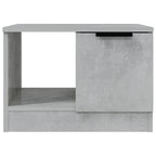 Tavolino Salotto Grigio Cemento 50x50x36 cm Legno Multistrato