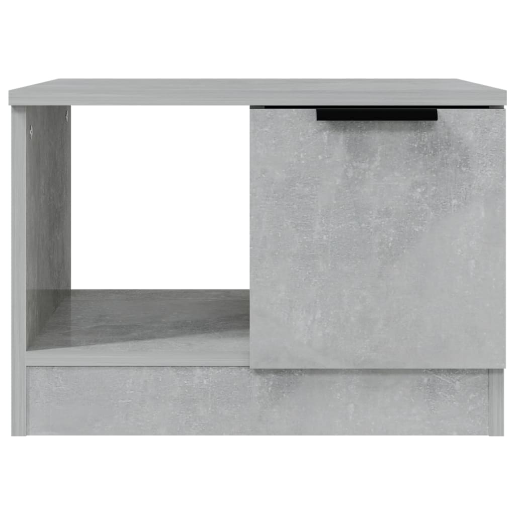 Tavolino Salotto Grigio Cemento 50x50x36 cm Legno Multistrato