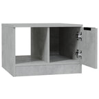 Tavolino Salotto Grigio Cemento 50x50x36 cm Legno Multistrato