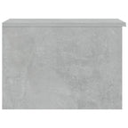 Tavolino Salotto Grigio Cemento 50x50x36 cm Legno Multistrato