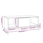 Tavolino da Salotto Rovere Sonoma 102x50x36cm Legno Multistrato