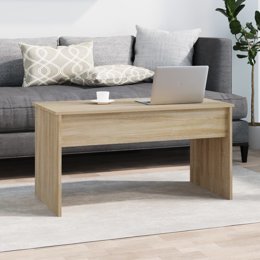 Tavolino Rovere Sonoma 102x50,5x52,5 cm in Legno Multistrato