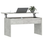 Tavolino Grigio Cemento 102x50,5x52,5 cm in Legno Multistrato