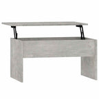 Tavolino Grigio Cemento 80x50,5x41,5 cm in Legno Multistrato