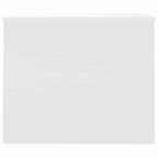 Tavolino Salotto Bianco Lucido 80x50,5x41,5cm Legno Multistrato